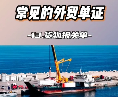 常見的外貿單證,貨物報關單常識