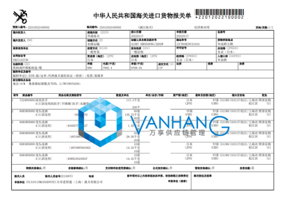 龍頭花灑進口報關到上海操作案例